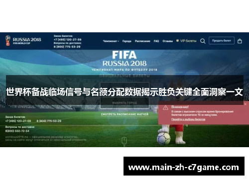 世界杯备战临场信号与名额分配数据揭示胜负关键全面洞察一文 世界杯备战临场信号与名额分配数据揭示胜负关键全面洞察一文